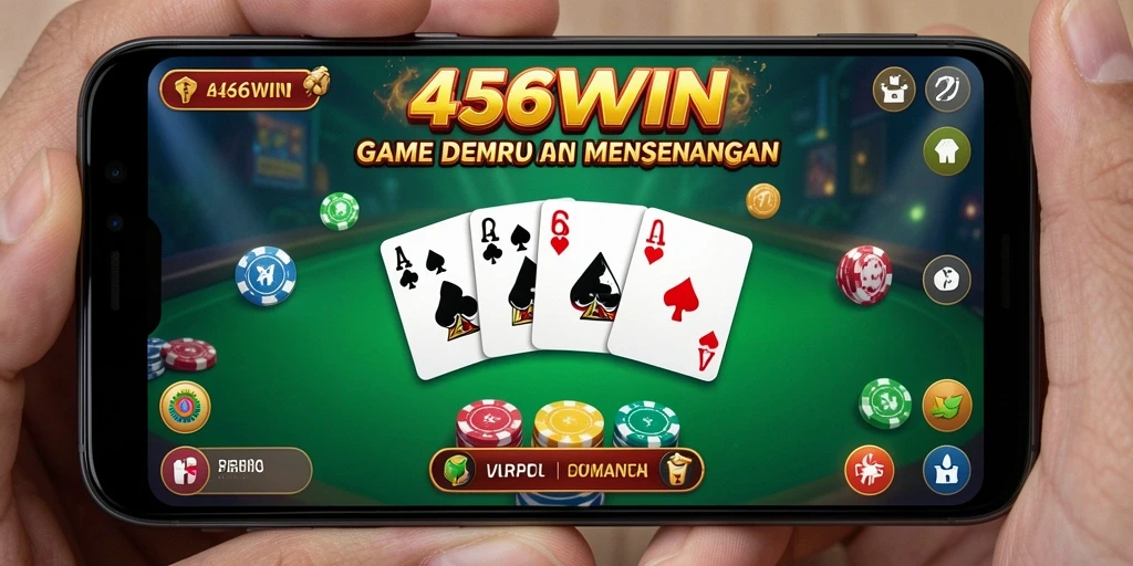 Tampilan gameplay seru dari game Domino 456WIN.