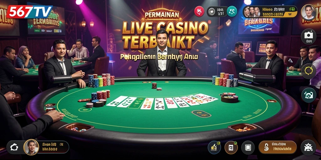 Gameplay Live Casino yang seru dan interaktif di 567TV.