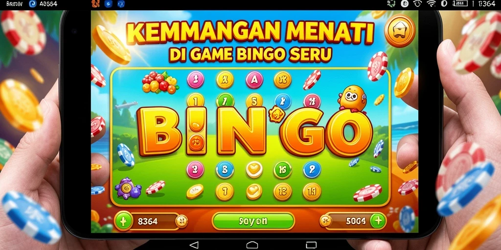 Tampilan visual gameplay Bingo yang memukau dan interaktif.
