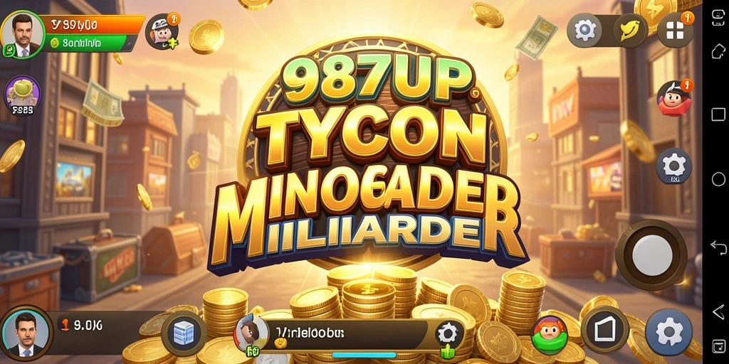 Tangkapan layar gameplay 987UP yang menampilkan manajemen bisnis yang seru.