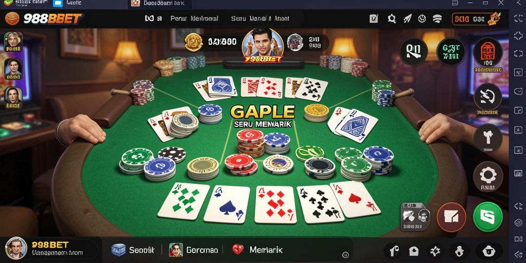 Gameplay Gaple yang seru dan mengasyikkan di 988BET.
