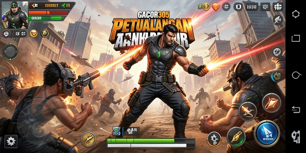Tampilan mendebarkan dari gameplay GACOR305 yang penuh aksi.