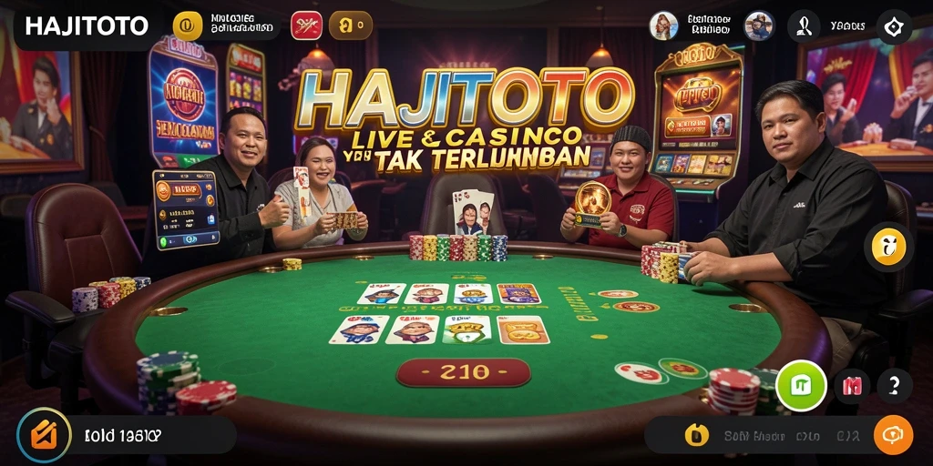 Screenshot gameplay Live Casino yang menarik dan interaktif dari HAJITOTO.