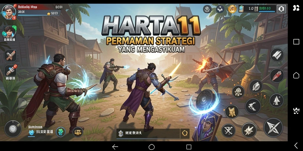 Tampilan gameplay HARTA11 yang menantang dengan strategi yang mendebarkan.