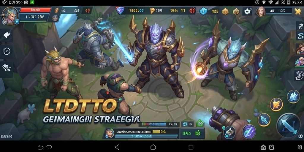 Tangkapan layar gameplay dari LTDTOTO yang menampilkan strategi dan pertempuran.