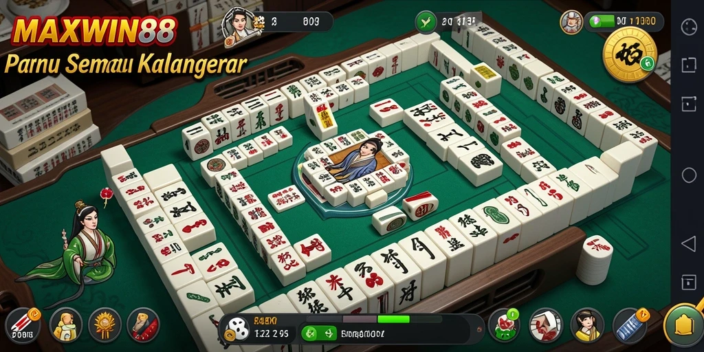 Screenshot MAXWIN88 menampilkan gameplay Mahjong yang menarik dan mengasyikkan.
