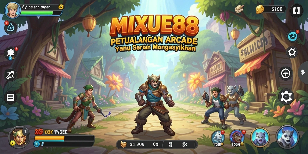 Tampilan gameplay MIXUE88 yang penuh warna dan mengasyikkan.