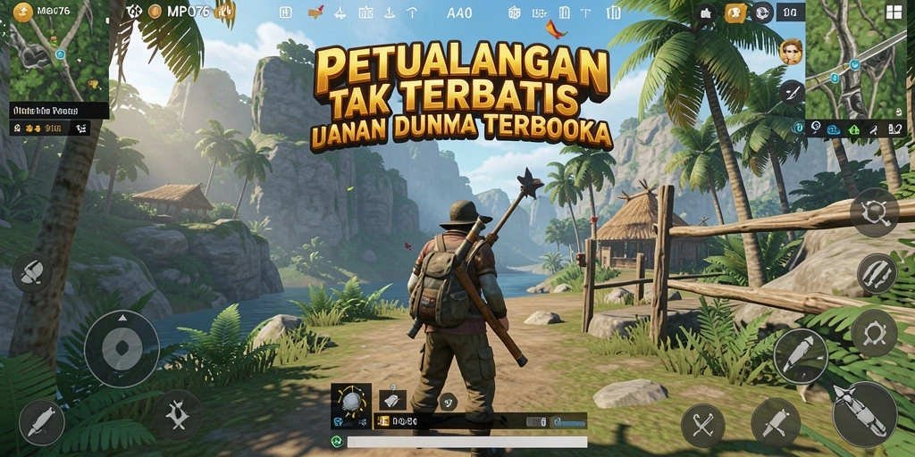 Screenshot menampilkan petualangan epik dalam dunia terbuka MPO76.