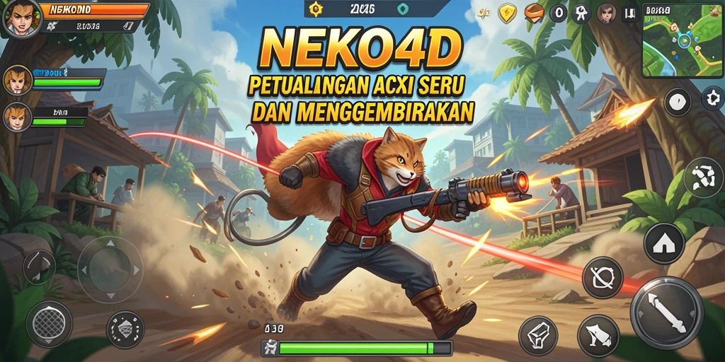 Tampilan gameplay aksi seru di NEKO4D yang menegangkan.