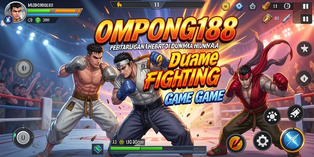 Tampilan pertarungan seru dalam OMPONG188 dengan aksi karakter yang mendebarkan.