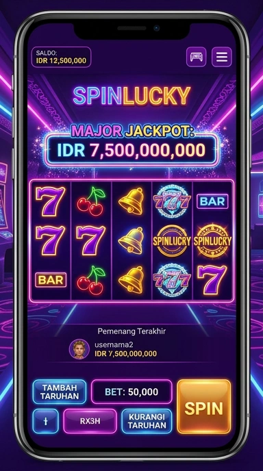 Proses pengunduhan cepat dan aman di Spinlucky.